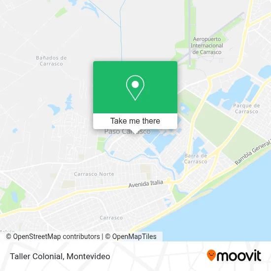 Taller Colonial map