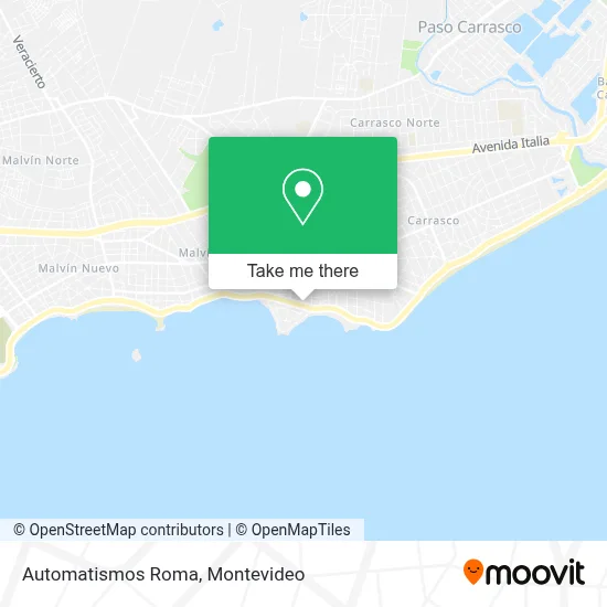 Automatismos Roma map