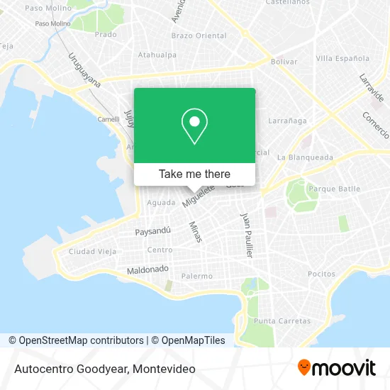 Autocentro Goodyear map