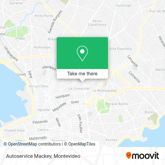 Autoservice Mackey map