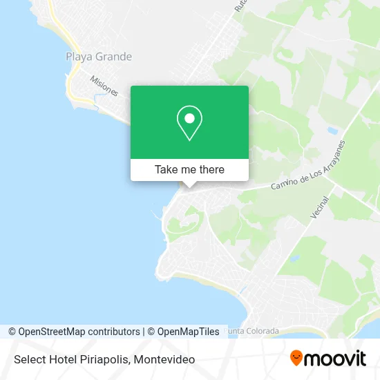 Select Hotel Piriapolis map