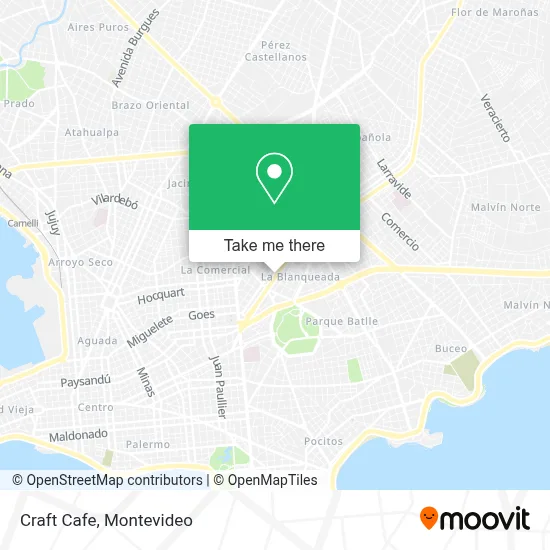 Craft Cafe map