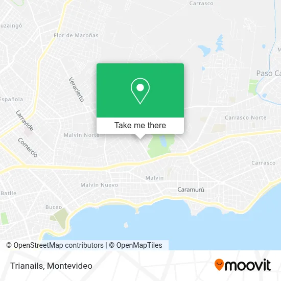 Trianails map