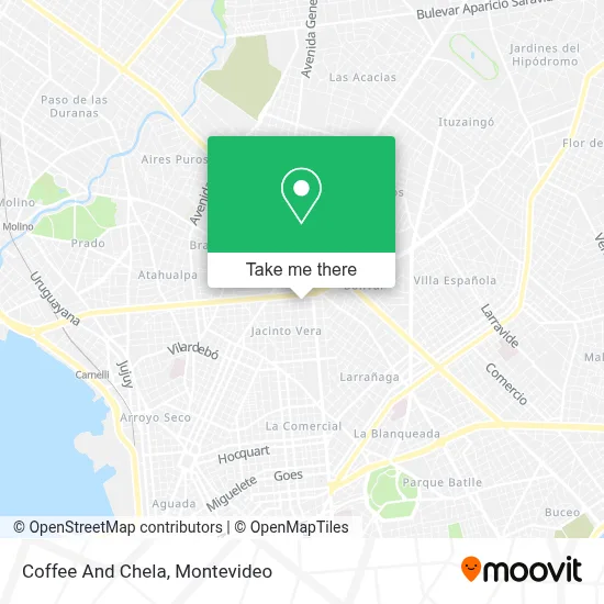 Coffee And Chela map