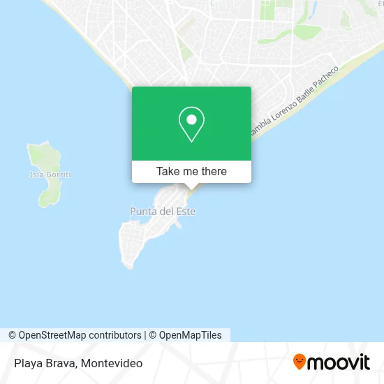 Playa Brava map