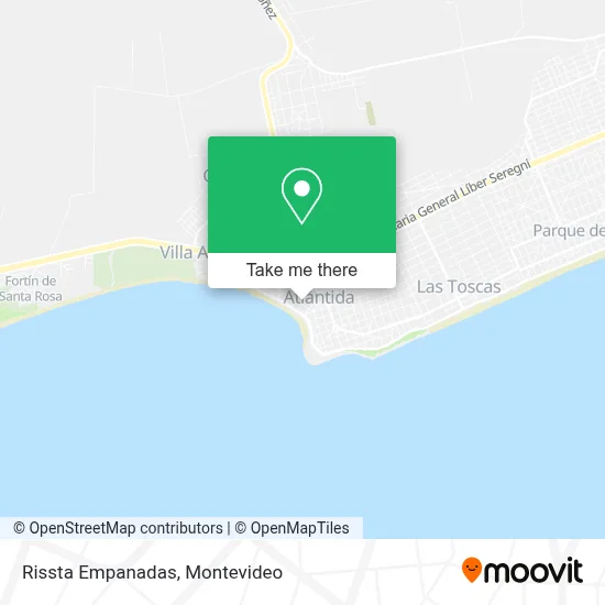 Rissta Empanadas map