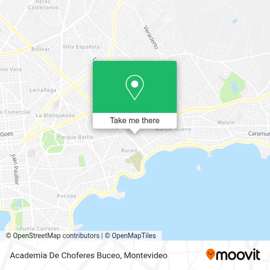 Academia De Choferes Buceo map