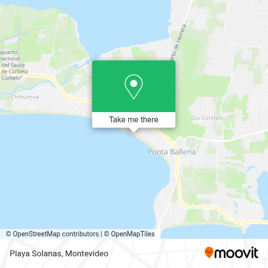 Playa Solanas map