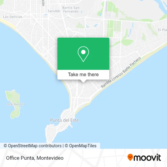 Office Punta map