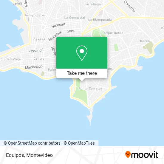 Equipos map