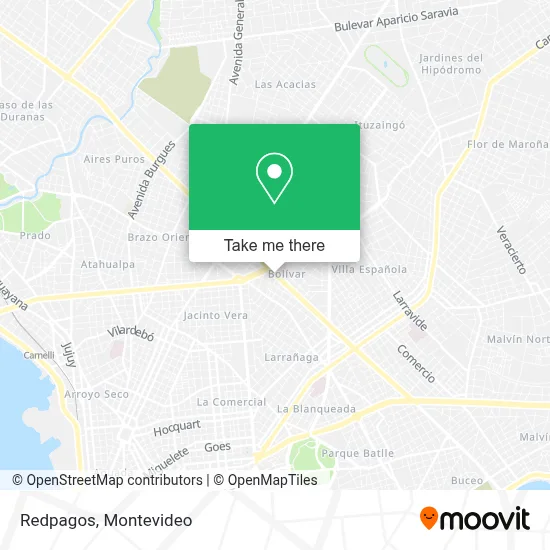 Redpagos map