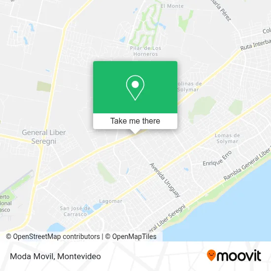 Moda Movil map