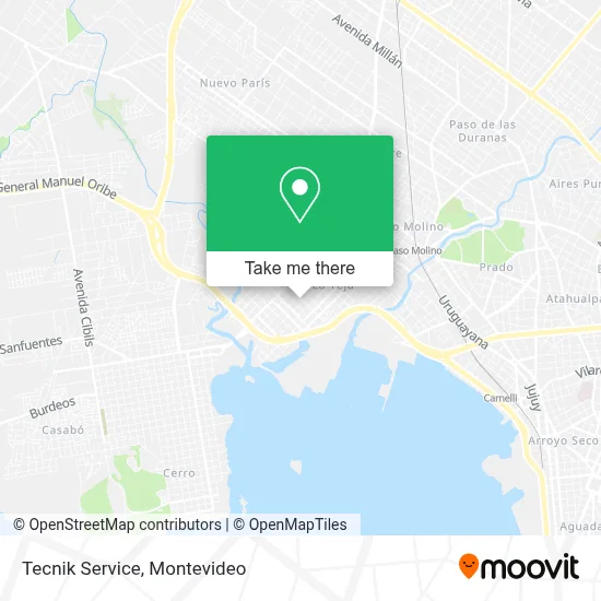 Tecnik Service map