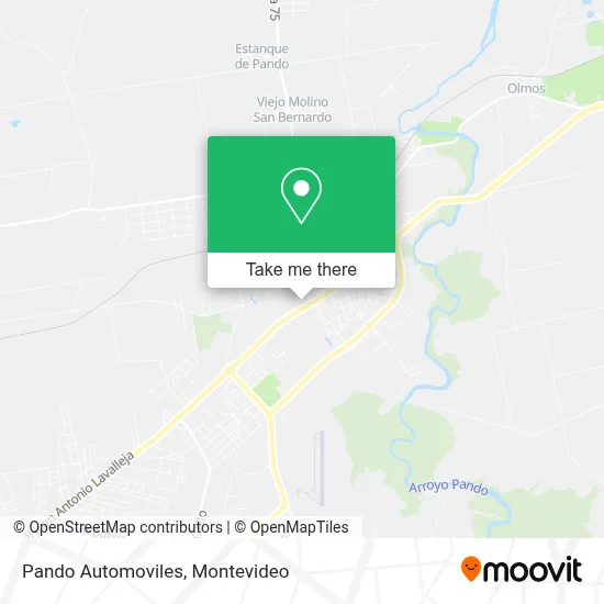 Pando Automoviles map