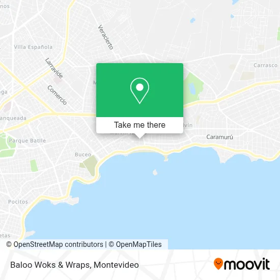 Baloo Woks & Wraps map