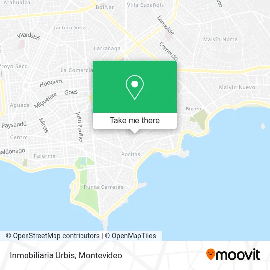 Inmobiliaria Urbis map