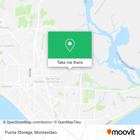 Punta Storage map
