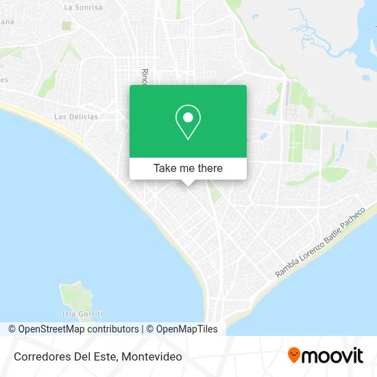 Corredores Del Este map