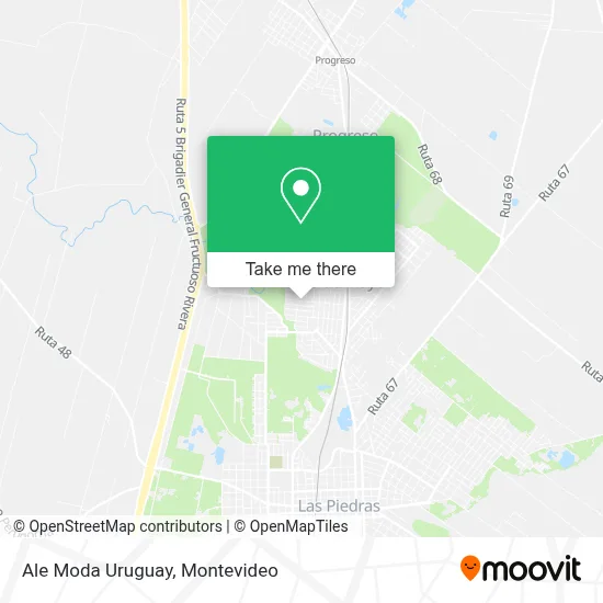Ale Moda Uruguay map
