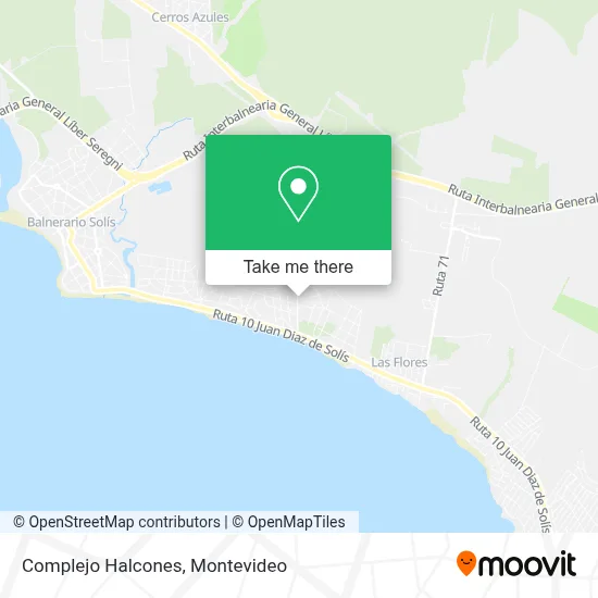 Complejo Halcones map