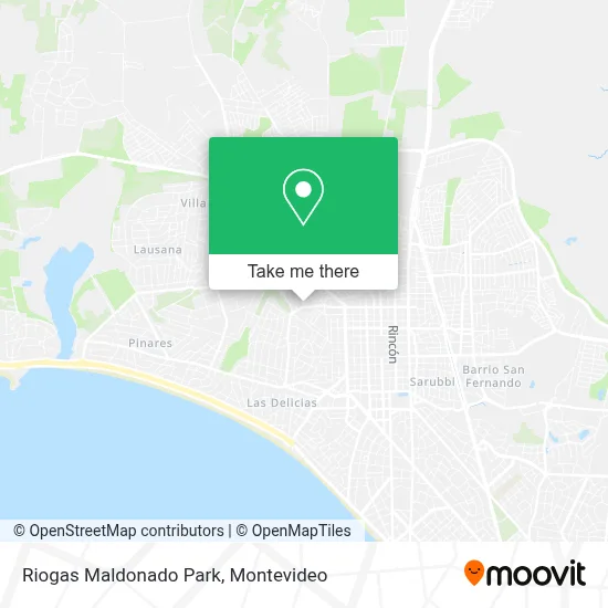Riogas Maldonado Park map