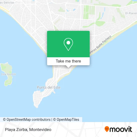 Playa Zorba map