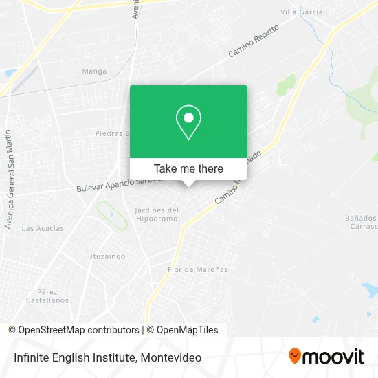 Infinite English Institute map