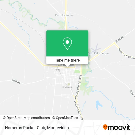 Horneros Racket Club map