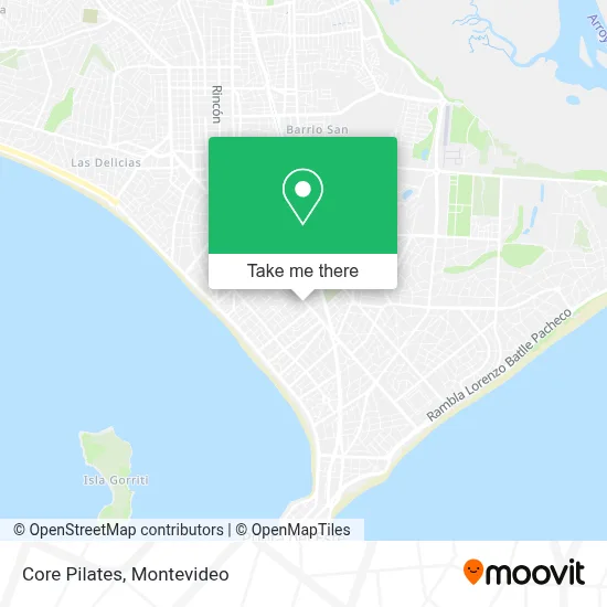 Core Pilates map