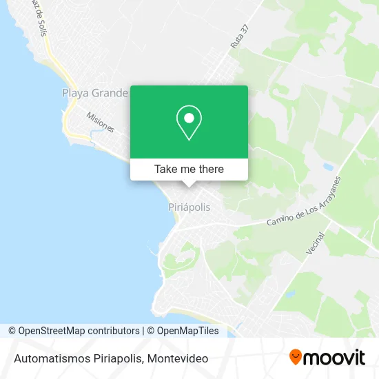 Automatismos Piriapolis map