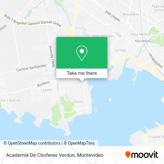 Academia De Choferes Verdun map
