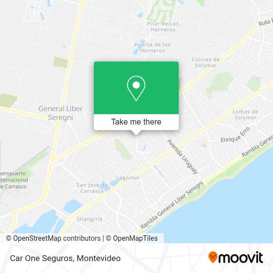 Car One Seguros map