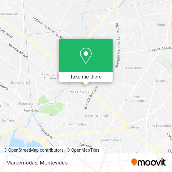 Marcemodas map
