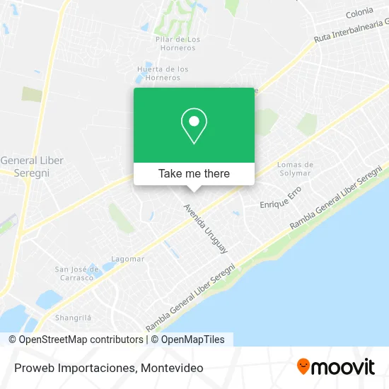 Proweb Importaciones map