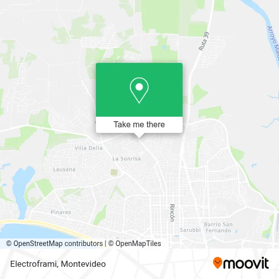 Electroframi map