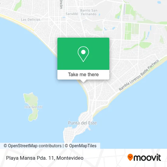 Playa Mansa Pda. 11 map