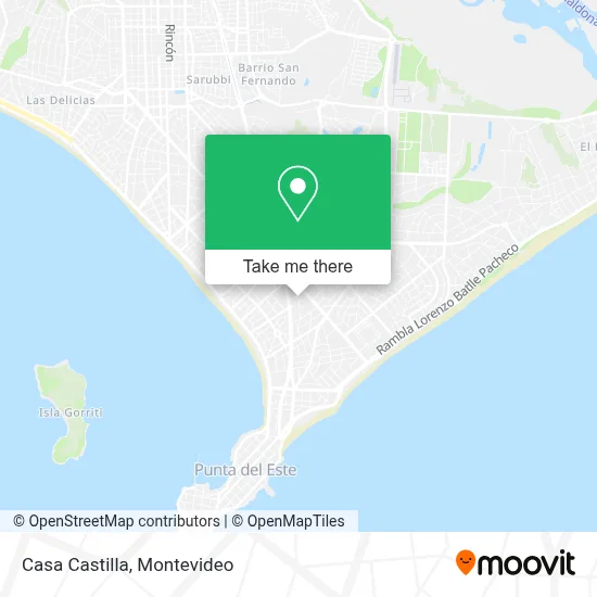 Casa Castilla map