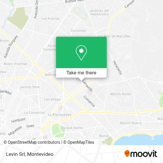 Levin Srl map