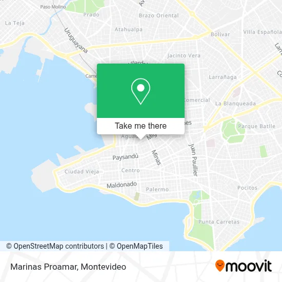 Marinas Proamar map