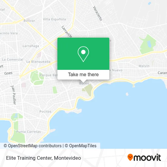 Elite Training Center map