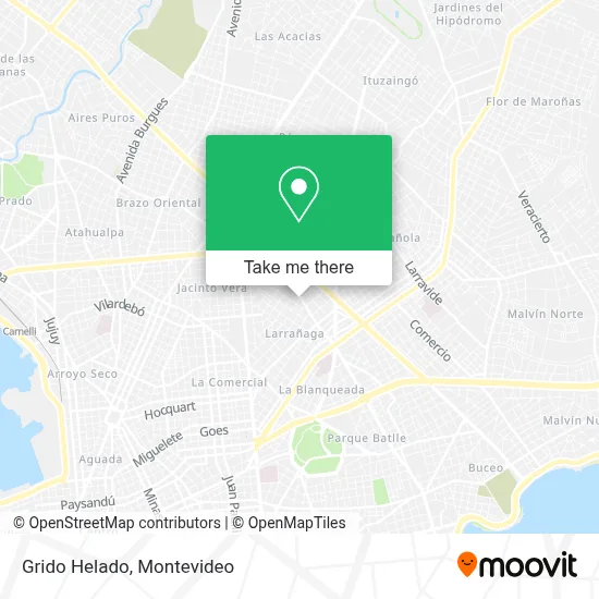 Grido Helado map
