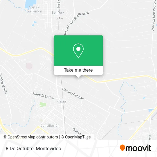 8 De Octubre map