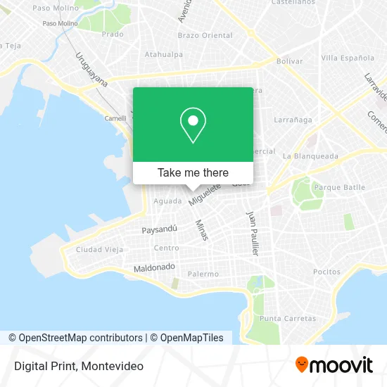 Digital Print map