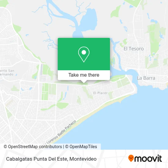 Cabalgatas Punta Del Este map