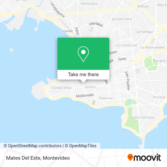 Mates Del Este map