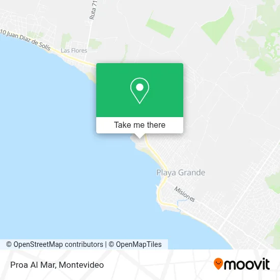Proa Al Mar map
