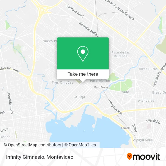 Infinity Gimnasio map