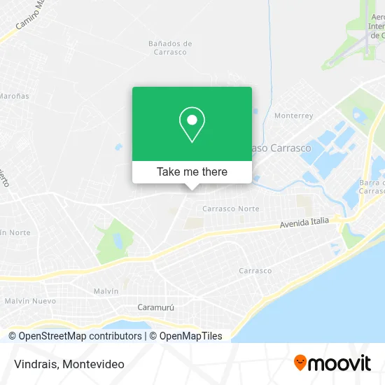 Vindrais map