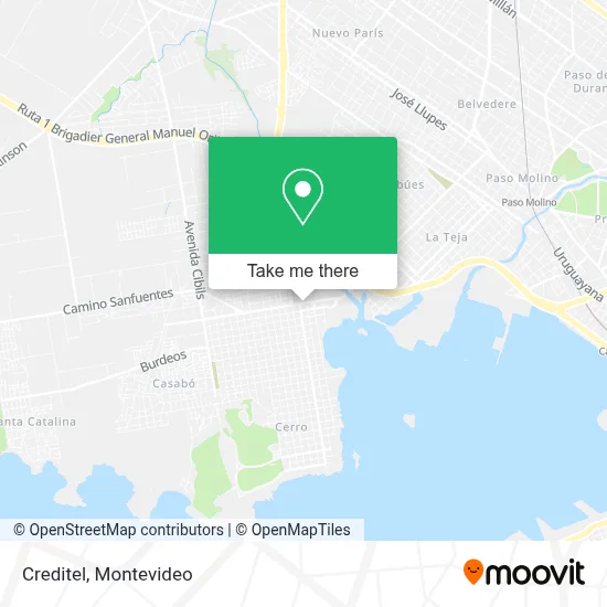 Creditel map