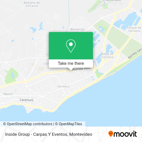 Inside Group - Carpas Y Eventos map